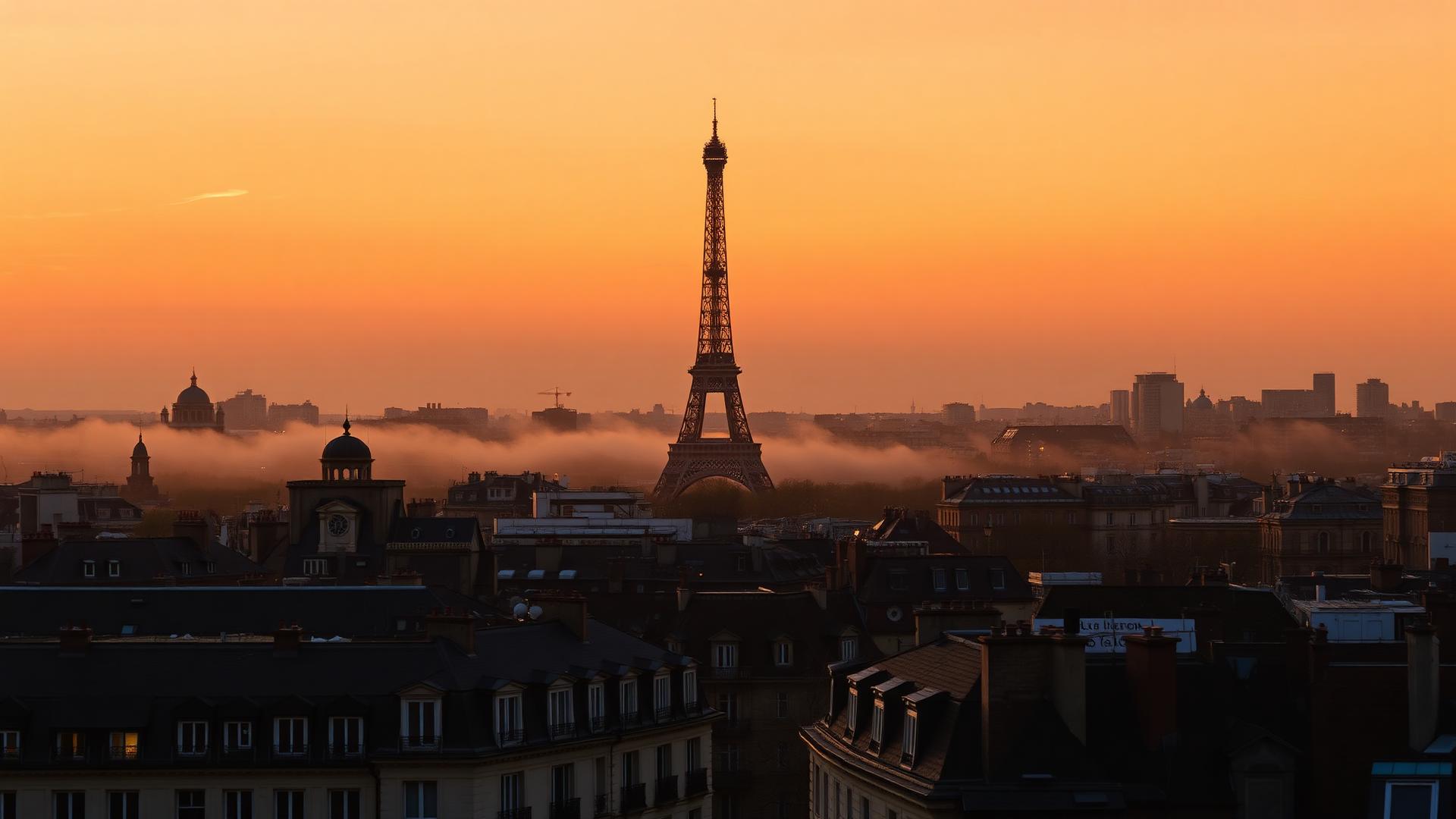 Charles de Gaulle Airport cinematic view