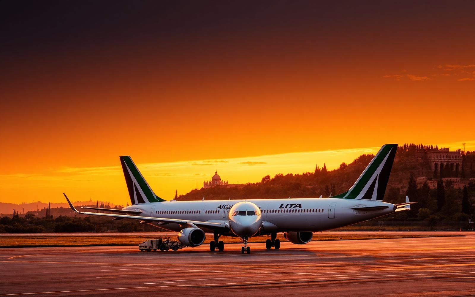 Leonardo da Vinci–Fiumicino Airport cinematic view