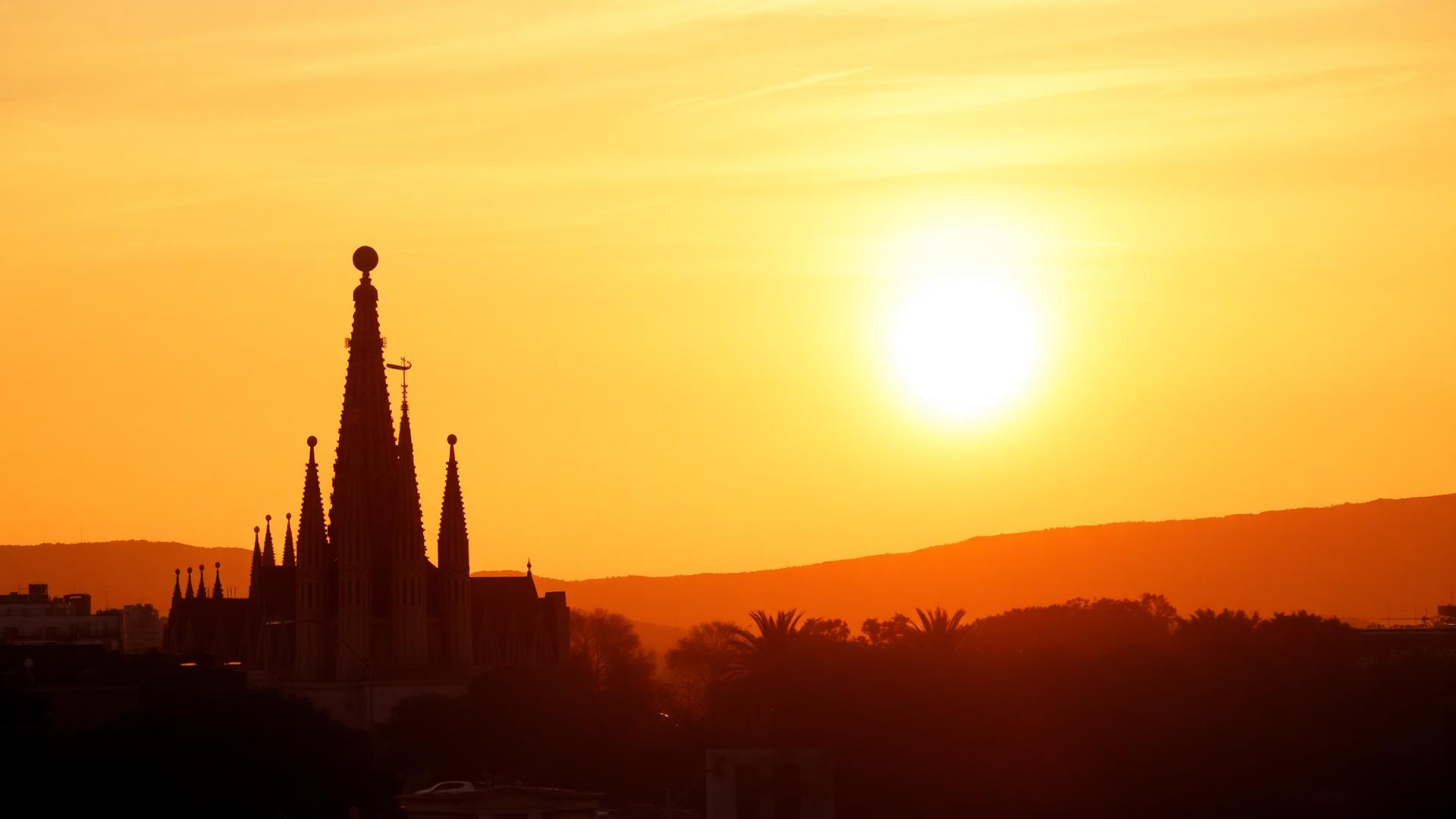 Barcelona, Spain cinematic landscape